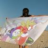 D-Dandys WorldS Cartoon Microfiber Blanket Quick Drying Beach Towels Oversized Printing Super Absorbent Pool Towel Blanket