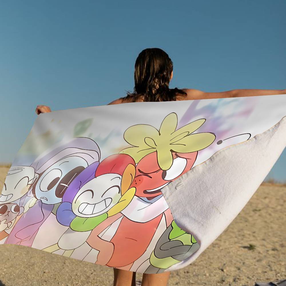 Shanika Chen D-Dandys Worlds Cartoon Microfiber Blanket Quick Drying Beach Towels Oversized Printing Super Absorbent Pool Towel Blanket