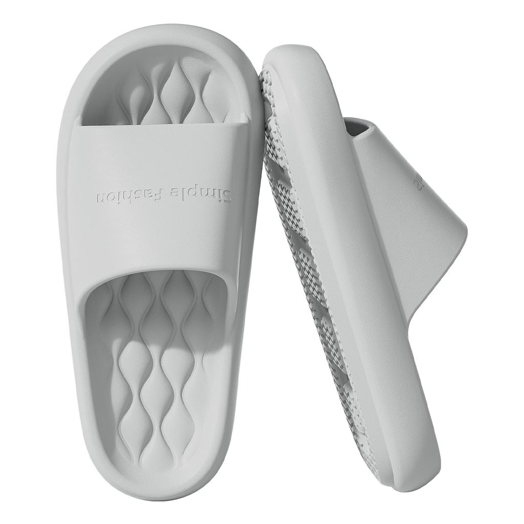 Thick Bottom Women Home Slippers Platform Beach Indoor Slides Fashion Comfortable Non-slip Slippers Breathable Lightweight Men Bathroom Slippers