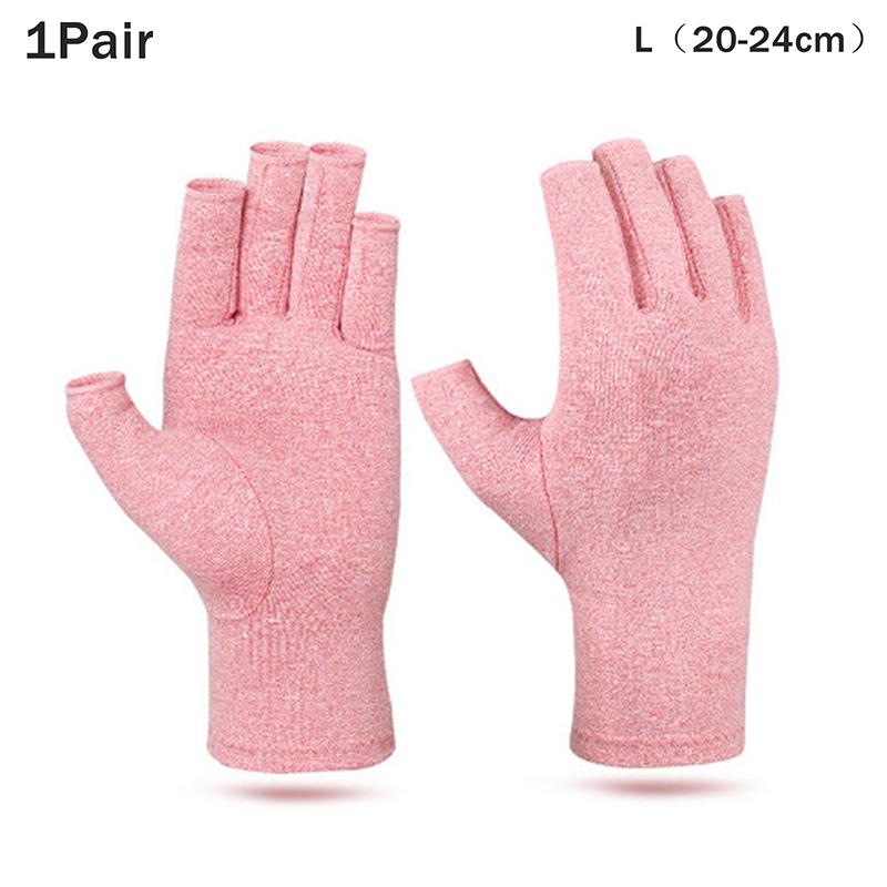 Therapy Compression Arthritis Gloves for Men Half-Finger Wrist Support Hand Joint Pain Relief Health Care Compression Gloves
