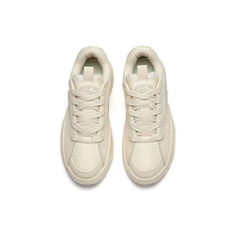 Anta Hot Height Increasing Low-Top Skateboard Shoes Men's Muddy Sandy Gray Sneakers 912238083-2