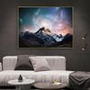 Hvězdná noční malba Plakáty a grafiky Obrazy Strom a hora Krajina Nástěnná malba na plátno pro dekoraci obývacího pokoje