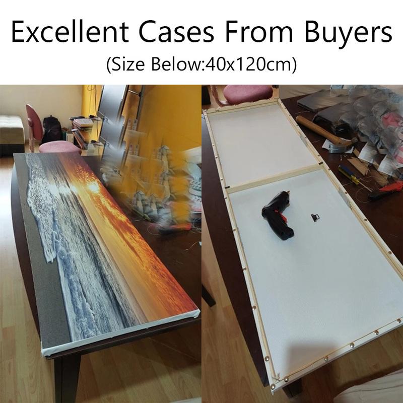 45x95 50x100cm Tuval Çerçeve Ahşap Çerçeveler Ahşap Fotoğraf Yağlı Boya Tuvali Elmas Boyama Çerçeveleri Tuval Ahşap Duvar Çerçevesi