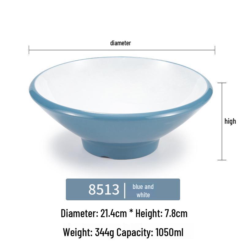 Melamine Noodle Bowl for Noodle Restaurants: Ideal for Luosifen, Malatang, Rice Noodles, and Chongqing Xiaomian