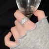 Light Luxury Exquisite Super Flash Gypsy Zircon Ring Female Niche Design Opening Finger Ring Temperament Ring