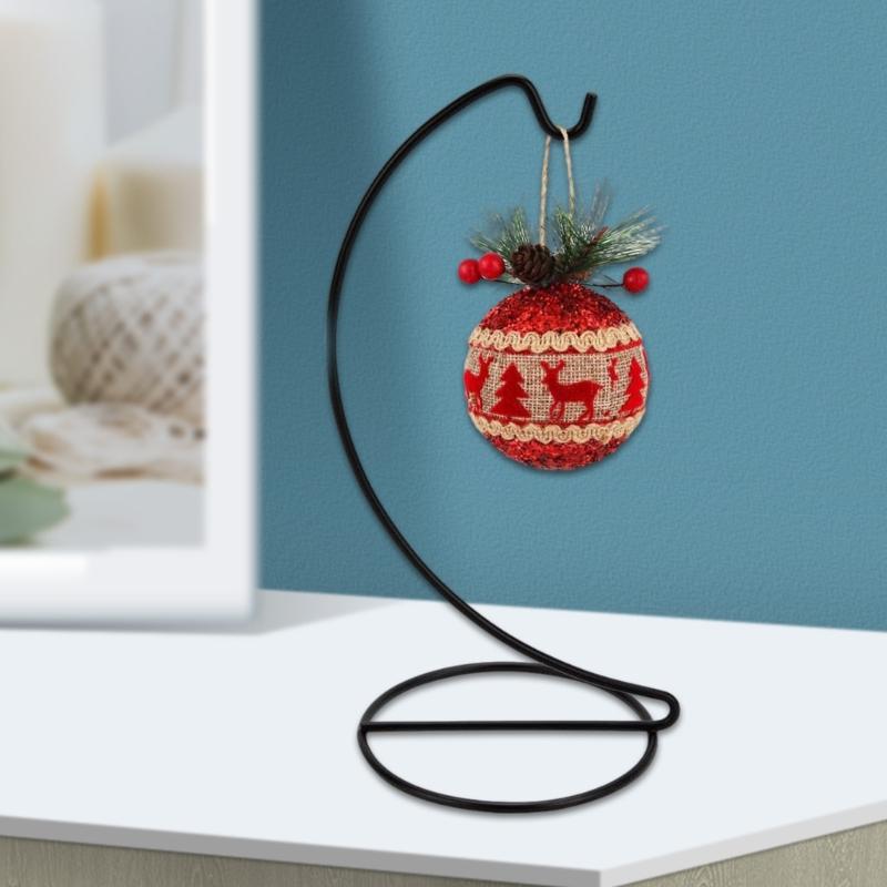 3Pcs Ornament Display Stand Air Plant Stand Flowerpots Holders Iron Wire Hanging Hook for Hanging Glass Globe Balls
