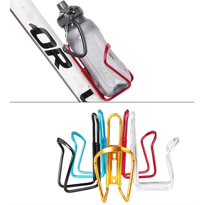 1/2pcs Bicycle Bottle Holder Outdoor Road Mountain Bike Water Kettle Cage Rack Aluminum Alloy Universal Cycling Drink Holder Cup