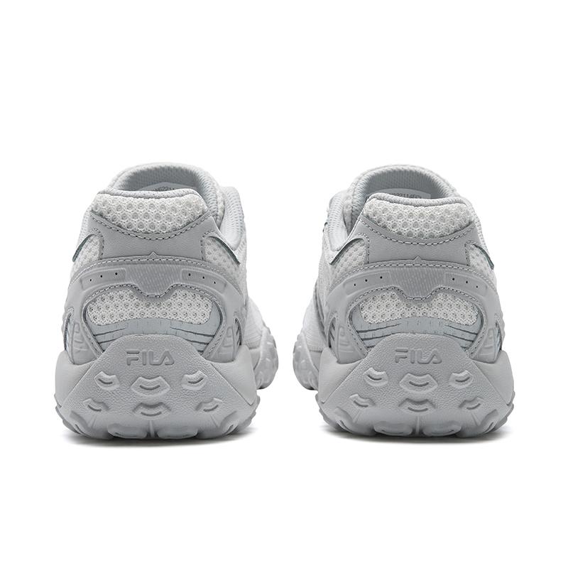 Fila ECHAPPE 2 Abrasion Resistant, Breathable, Lightweight Low Top Casual Shoes Women's Standard White/Lunar Rock Gray F12W622114FCL