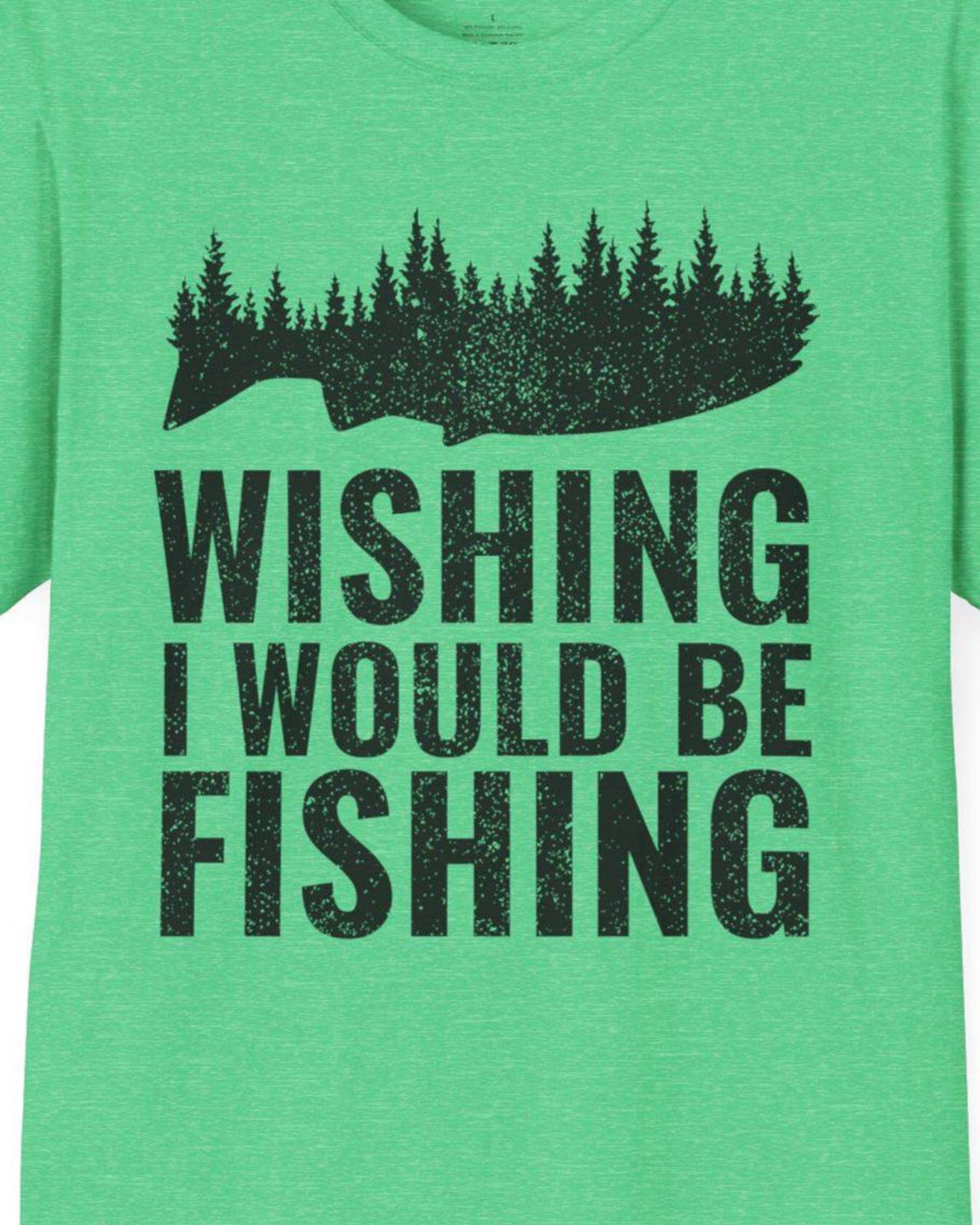 Fish Silhouette T-Shirt: Nature Lover Fishing Tee S