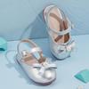 2026 Spring Princess Toddler Shoes - Backless Round Toe Bow Sandals for Girls
