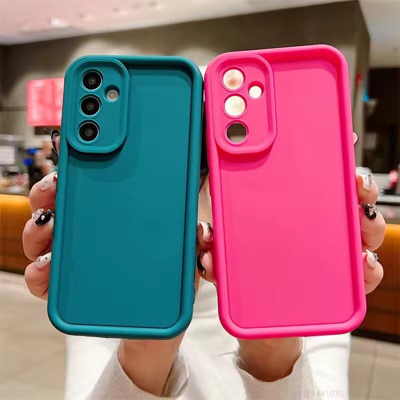 Luxury Shockproof Thicken Silicone Cases For Samsung Galaxy S25 S24 S23 S22 Ultra A34 A54 A53 A52 5G Soft Back Cover Accessories