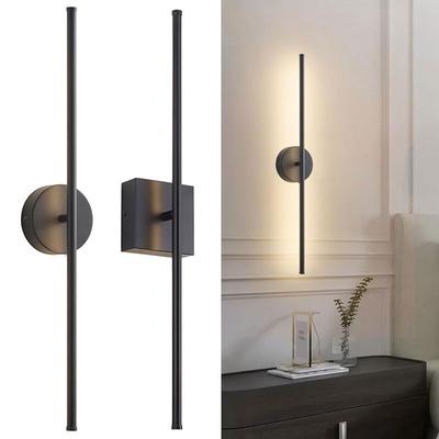350 ° drehbare LED-Wandlampen für den Innenbereich, für Schlafzimmer, Esszimmer, schwarze LED-Wandleuchten, Wandleuchte, Dekor für Treppen, Flur