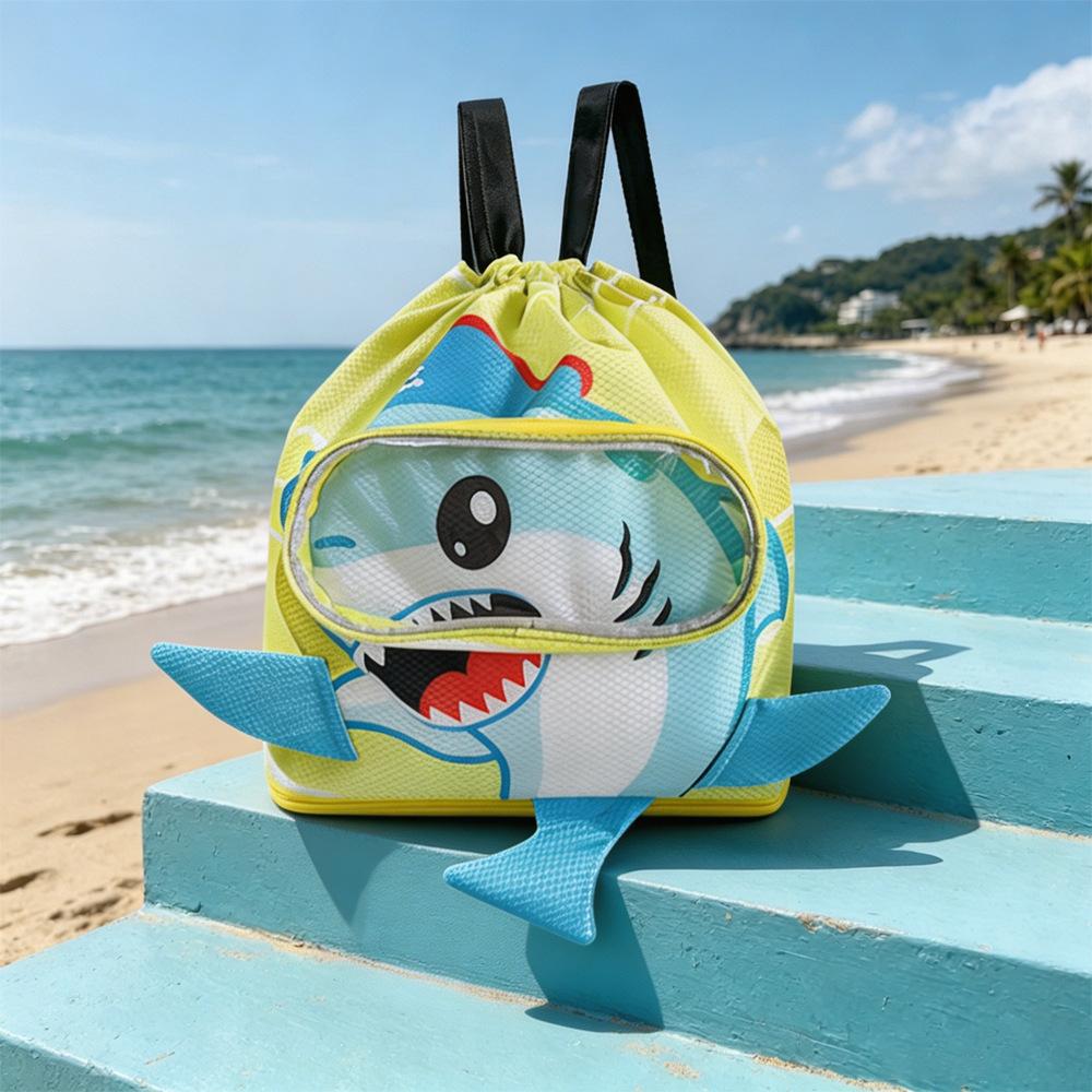 Large Capacity Wet-Dry Separation Swim Bag Dual-Use Backpack Beach Sandproof Bag
