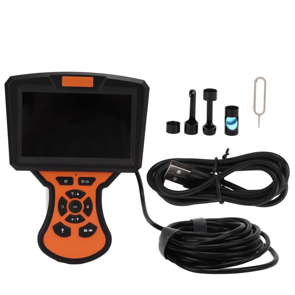 Industrial Endoscope 1080P 2MP Borescope Camera 3X Zoom 8mm Probe Waterproof for Pipe Sewer Drain