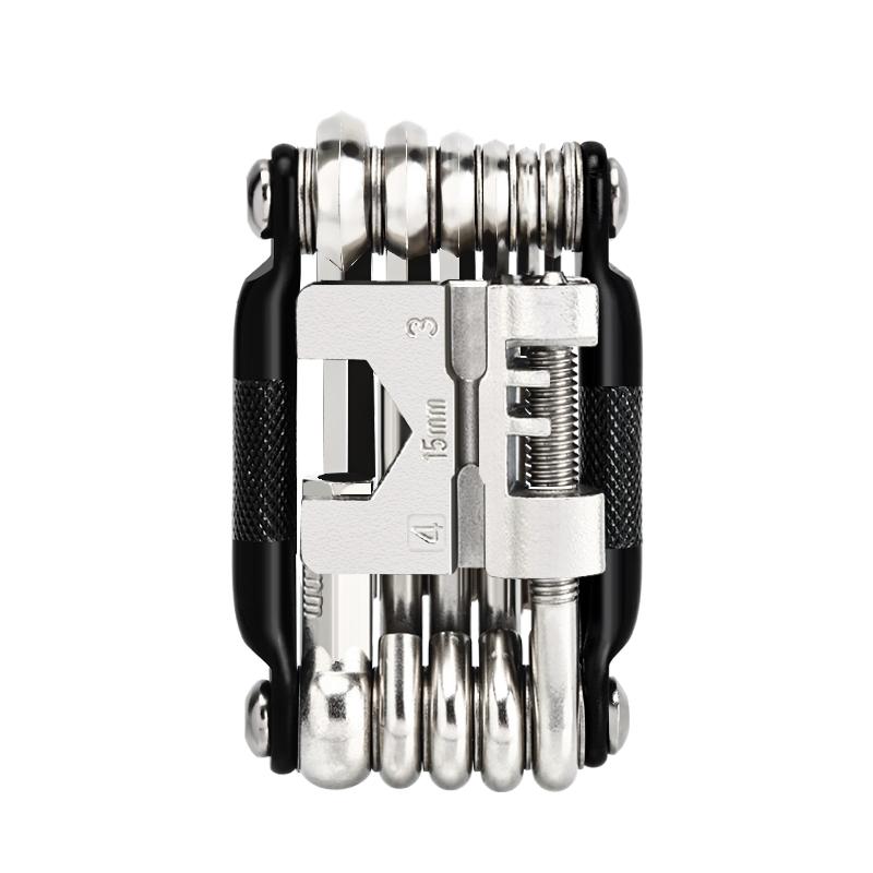 

Инструменты для ремонта велосипеда Многофункциональный цепной резак Складной шестигранный ключ для спиц Отвертка для ремонта горного шоссейного велосипеда чёрный