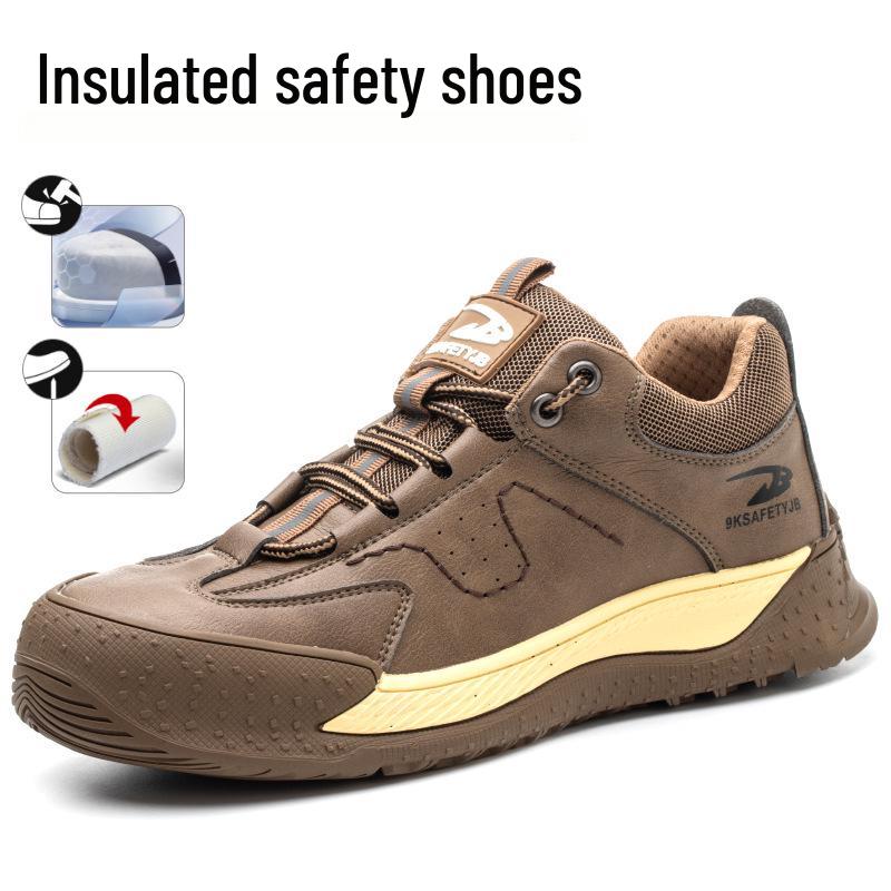 6KV Insulated Anti-Smash & Puncture Microfiber Leather Work Shoes for Electricians – Comfortable & Wear-Resistant Protection