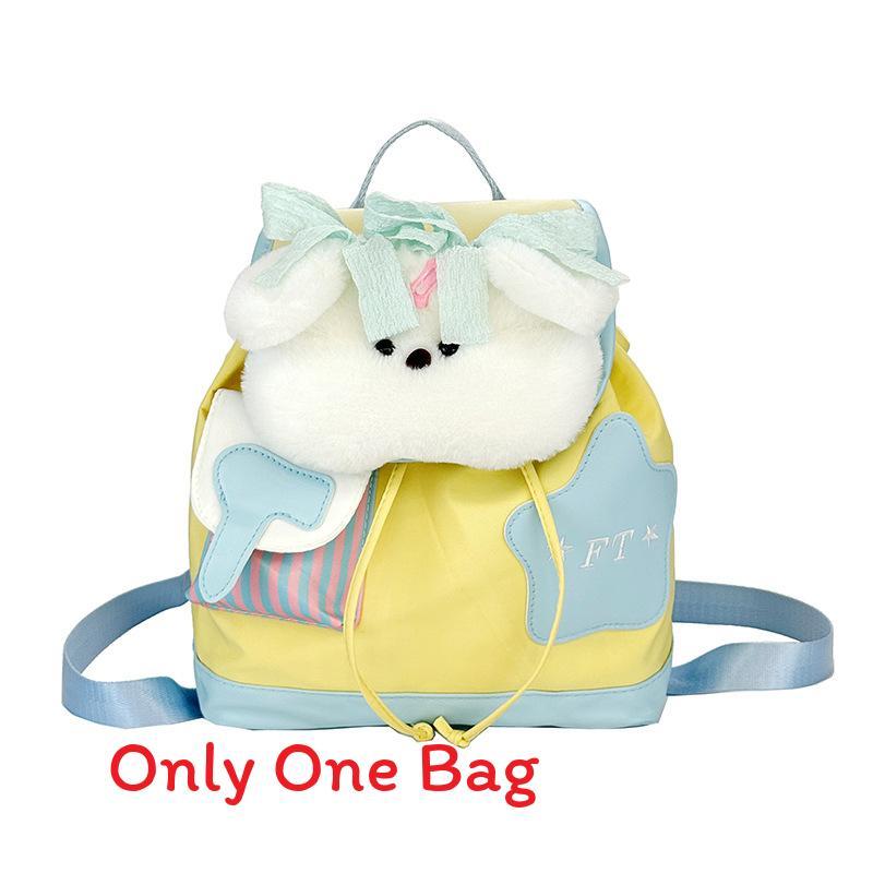 

Cute Bear Canvas Backpack Student Bookbag For Girls And Students Style B
