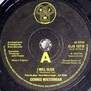 

7inch Record DENNIS WATERMAN I Will Glide DJS10715 DJM Records 1976 UK Rock Used