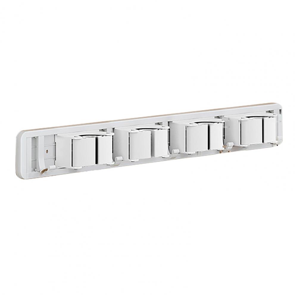 Rust-proof Broom Hook Adjustable Wall Mounted Broom Rack with Strong Load-bearing Capacity Easy Installation Mop Hook Versatile