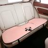 New Linen Cartoon Panda Car  Seat Cushion Non-slip Breathable Universal Car Seat Cover for Most Cars All Seasons Universal