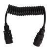 2m Trailer Light Board Extension Cable 7Pin Plug Socket Adapter for Vehicles Caravans RVs
