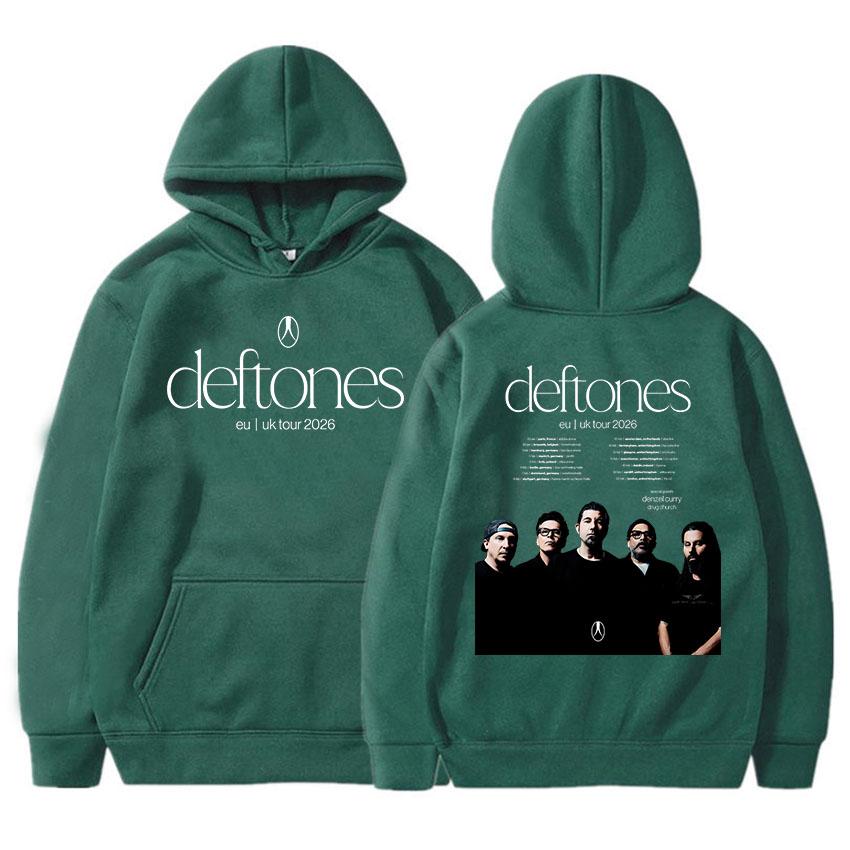 

Deftones ЄС Великобританія Тур 2026 Худі З Довгим Рукавом Модний Худі Чоловічий Жіночий Одяг Мода Гурту Графічний Принт Пуловери XXXL
