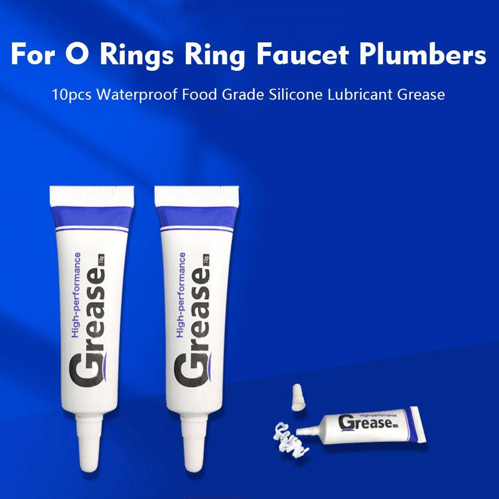 10PCS Silicone Lubricant Grease Waterproof Lubricating Oil for O Rings Gear Tube Mounted Bearing Sealant Tyre Valve Grease U7C1