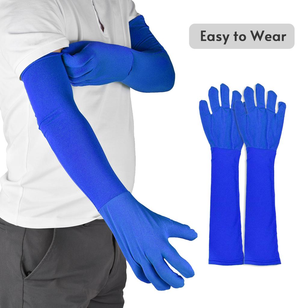 Blue Chroma Key Mask Gloves Chromakey Hood Glove Invisible Effects Background Chroma Keying Blue Gloves Mask for Blue
