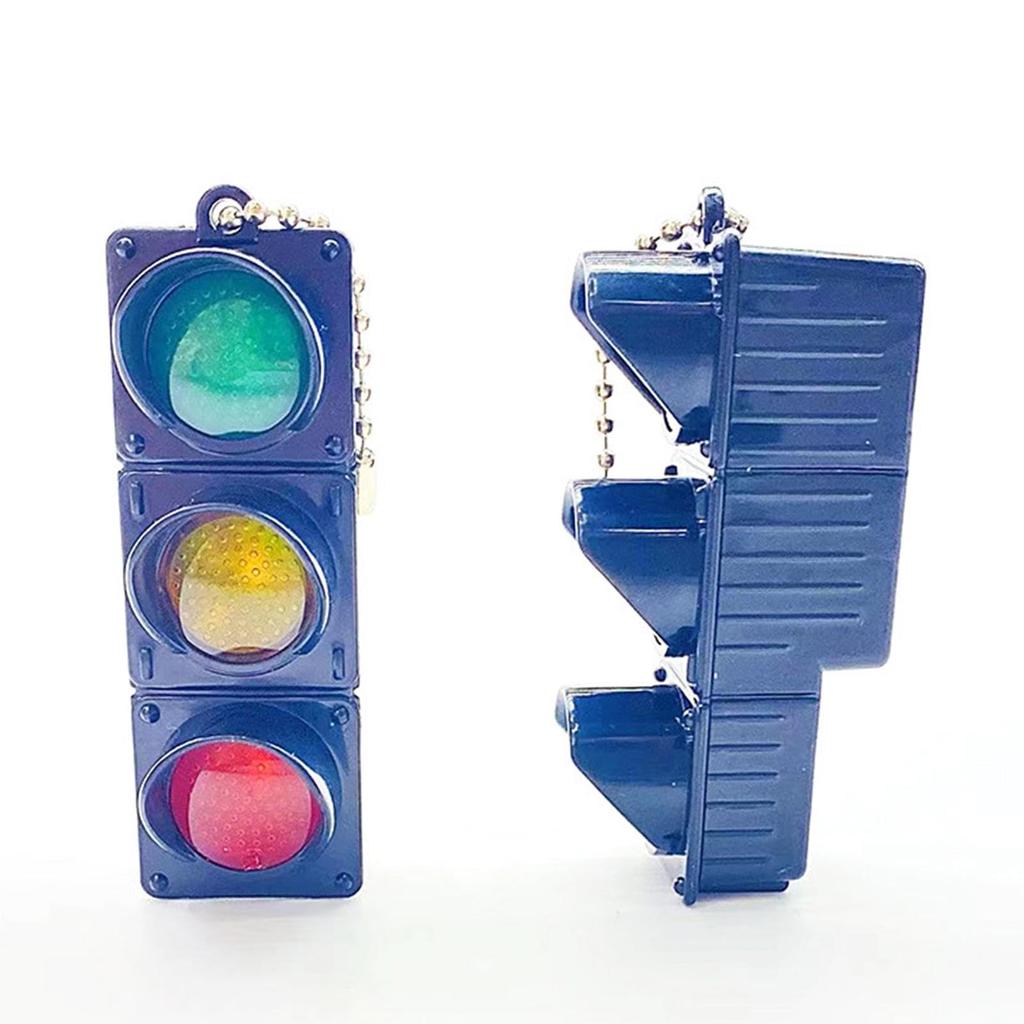 Traffic Light Keychain, Traffic Light Keychain, Car Keychain Backpack Pendant Traffic Light Model Car