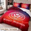 Sheffield United FC Bedwäsche-Set mit Aufdruck Benutzerdefinierter Name Text 1 Bettbezug 2 Kissenbezüge Für Schlafzimmer
