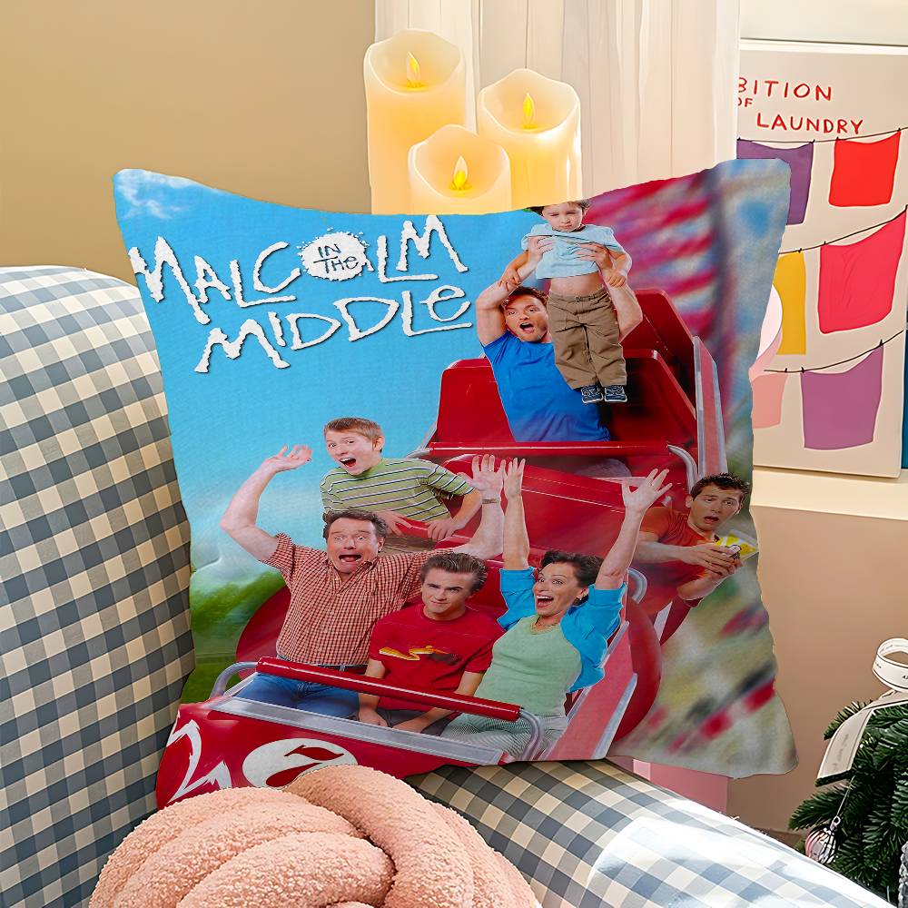 M-Malcolm In The Middle Pillow Cover For Bedroom Room And Living Room Sofa Decorative Cushion Cover