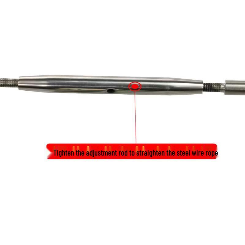 5mm 304 Stainless Steel Wire Rope with Base, 2-Meter Length