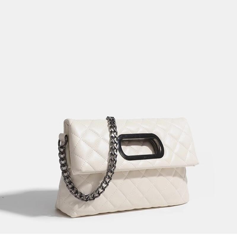 New PU Leather Crossbody Bags Women's Rhomboid Lattice Shoulder Bags Versatile Commuter High-capacity Handheld Tote Bags