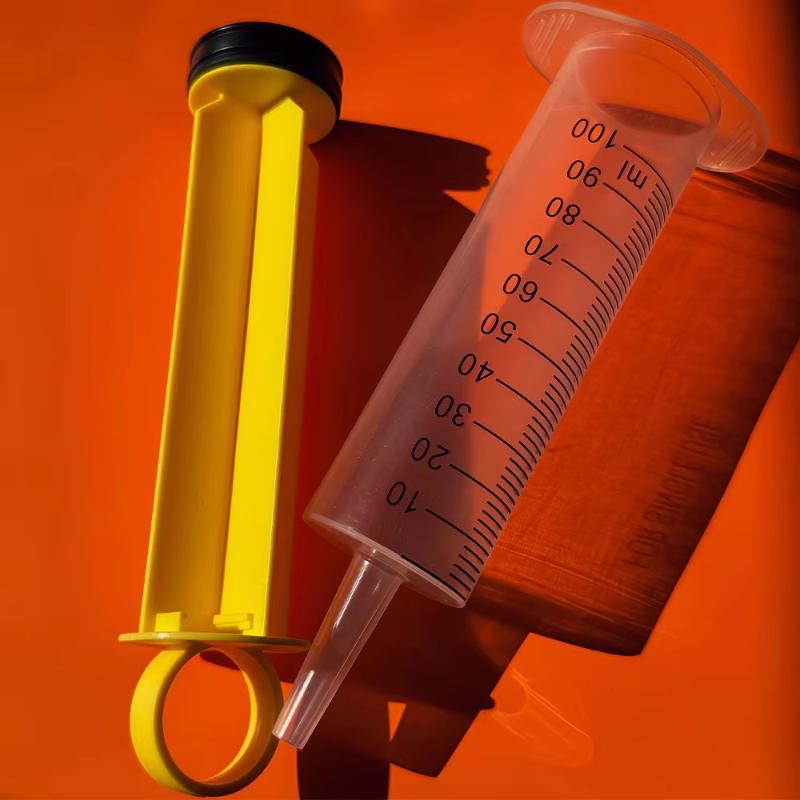 Plastic Syringe Shooters 100ml Accurate Clear Marks Safe Prank Toys for Halloween Club Themed Celebrations