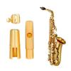 Metall Saxophon-Blattschraube mit Messing-Kappe Leichte Zubehörteile Tenor Alt Saxophon Klarinette Mundstück-Klammern Sets