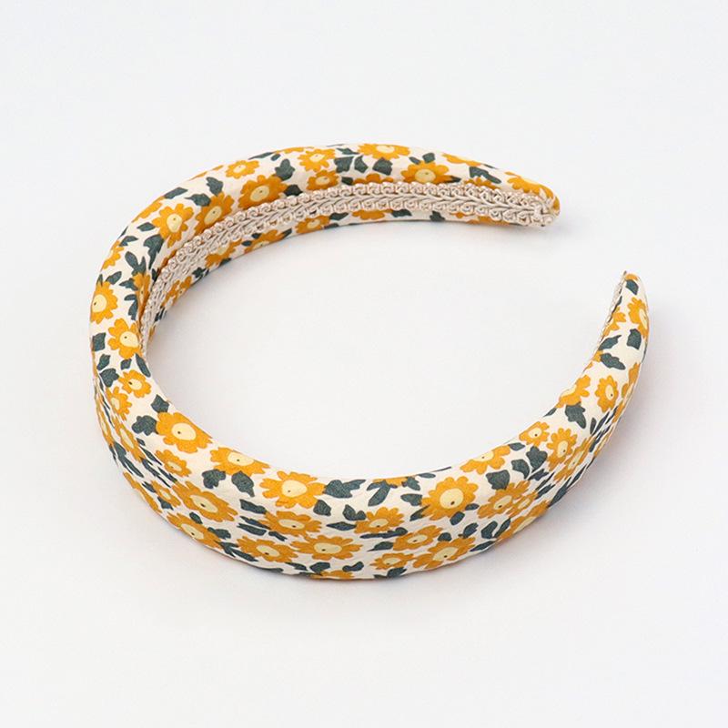 

Универсальная ретро французская осенне-зимняя цветочная нескользящая повязка на голову с широкой лентой