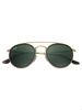 Lunettes de soleil - Ray-Ban - RB3647N-001 - Monture dorée - Verres verts - Style chic
