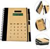 Multifunctional Spiral Notebook Solar Calculator Pen Creative Minimalist A5 Size Portable Stationery Kraft Paper Diary Notepad