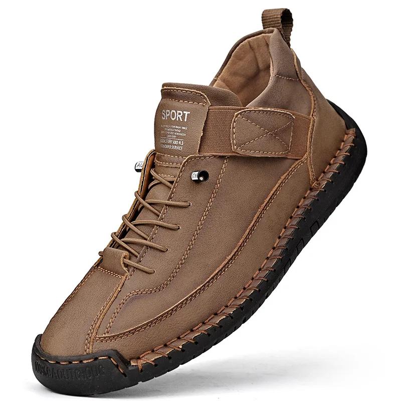 Fashion Women's Boots Mid Top for Summer British Style Retro Anti Slip Workwear Shoes Fashionable Luxurious Design Couple's Loafers