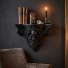 3D Printing Carved Skull Storage Shelf Vintage Style Art Skull Wall Rack  Bedroom