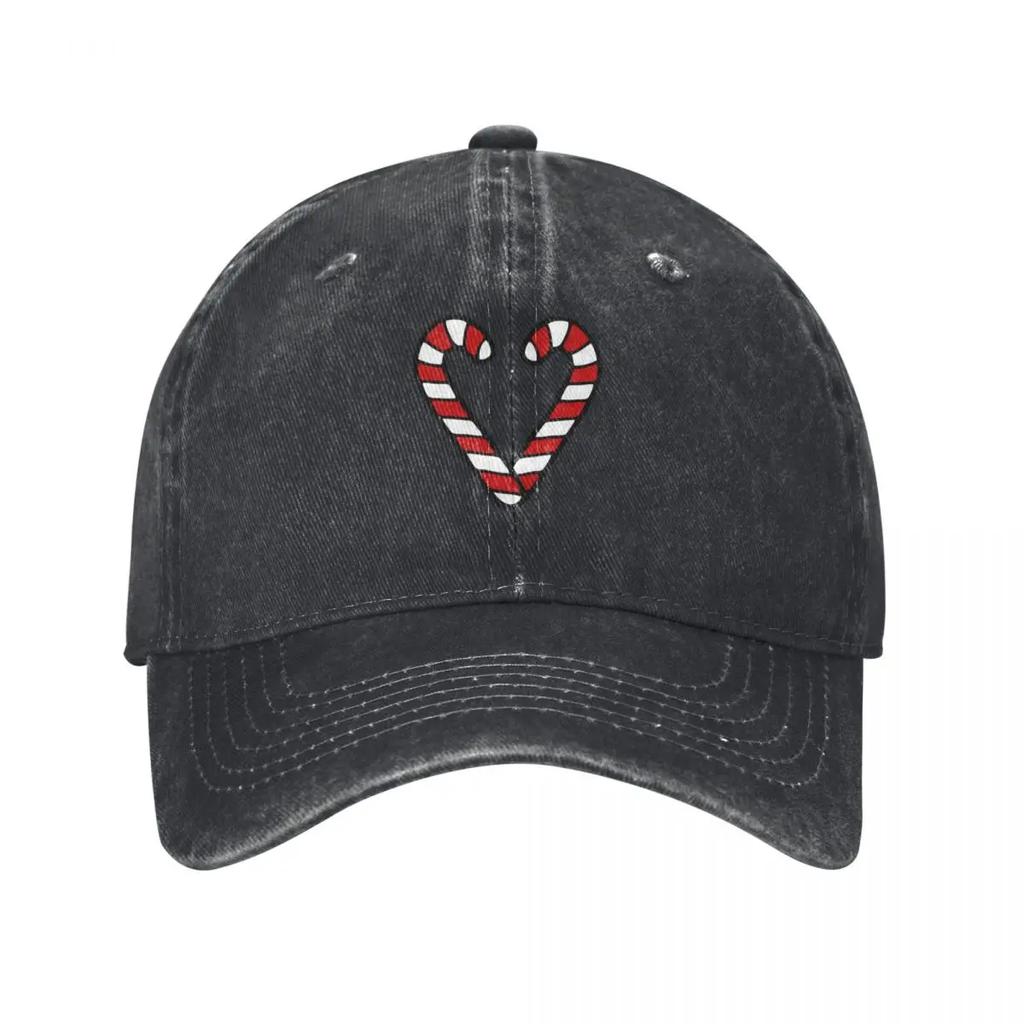 Candy Cane Pattern Baseball Cap Ball Cap F tactical cap party Hat Unisexs Caps Womens