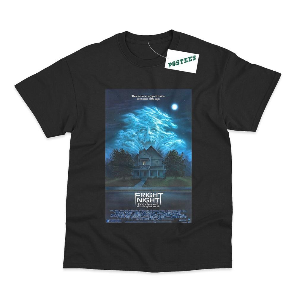 Retro Movie Poster Inspired By Fright Night 1985 DTG Printed T-Shirt