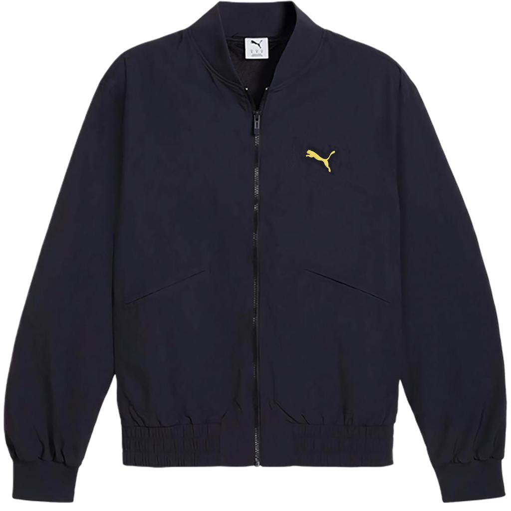 Puma Letter Comfortable Skin-Friendly Soft Versatile Long Sleeve Jacket Men Jacket Dark-Blue 629903-16