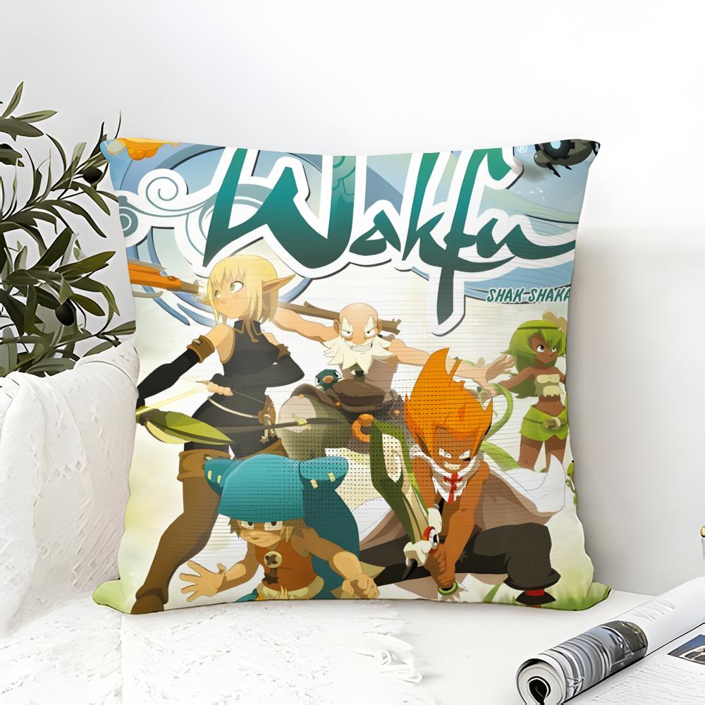 Internet Mmorpg Game W-Wakfu 2 Pillow Case Linen Pillow Case Sofa Home Decor Cushion Cover Cushion Cove