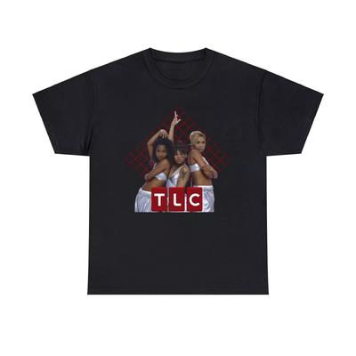TLC ťažké bavlnené tričko, T-Boz, Lisa "Left Eye", Chilli, Hudba 90. rokov