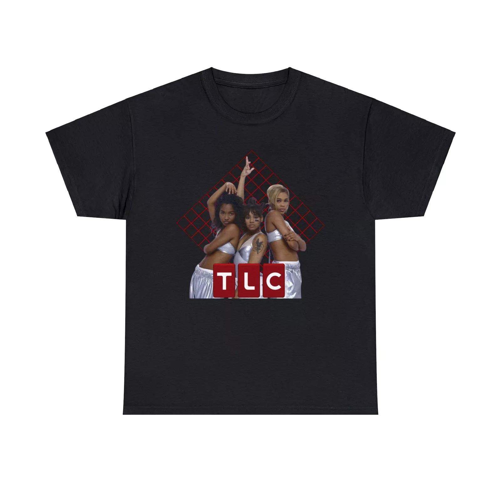 

TLC Heavy Cotton Tee, T-Boz, Lisa Left Eye , Chilli, 90s Music XL