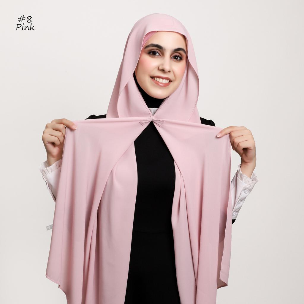 Premium Instant Medina Chiffon Hijab With Bulit-In Magnets Easy To Wear Scarf Shawl Headwrap With Undercap For Muslim Women