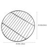 Practical Stainless Steel Round Grill Net BBQ Mesh for Barbecue Tools High Temperature Resistant Lightweight Outdoor Pad