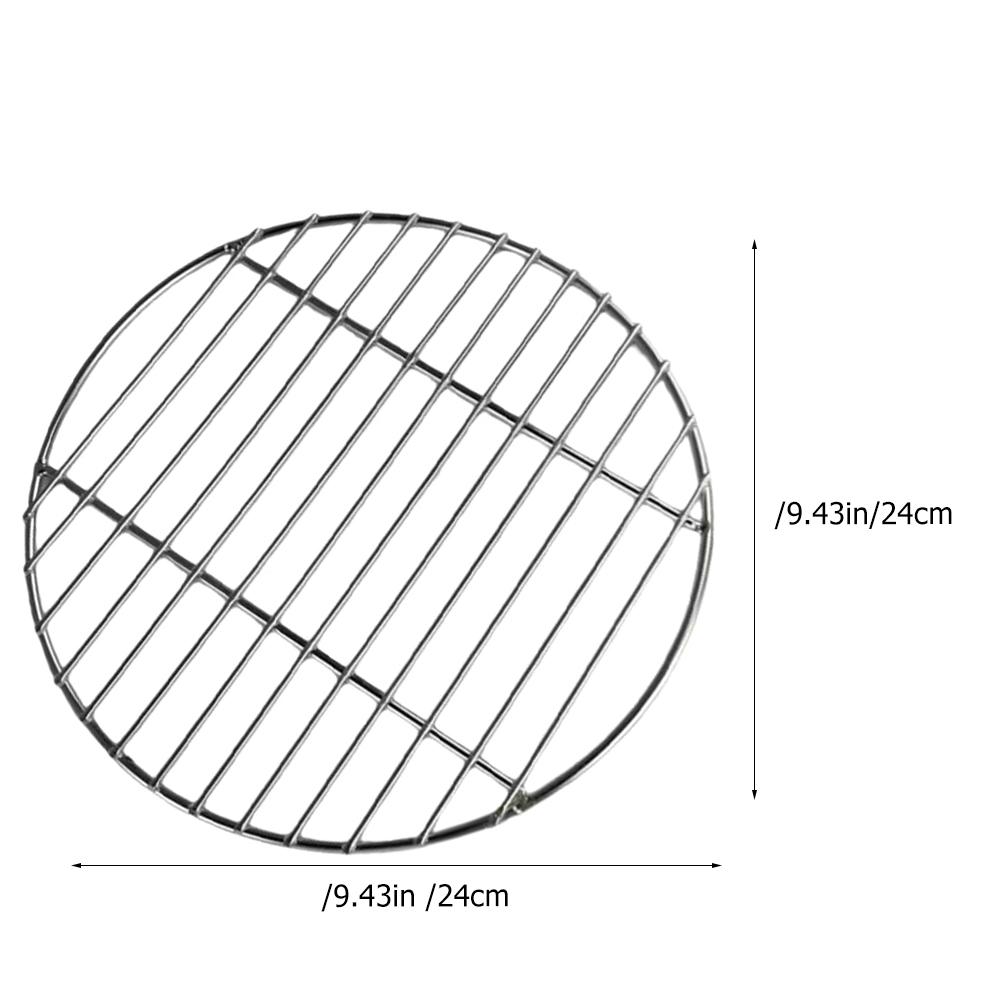 Practical Stainless Steel Round Grill Net BBQ Mesh for Barbecue Tools High Temperature Resistant Lightweight Outdoor Pad
