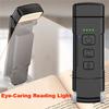 A96I-Book Light With Timer USB Rechargeable Reading Light Clip-On Read Lamp Bookmark Night Light Book Lamp 5 Brightness
